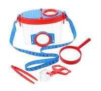ULTECHNOVO Kit Boîte Insecte Observation pour Garçon Fille avec Loupe Double Lentille Pince et Loupe Outil Exploration Extérieur pour Observation et Capture Insectes