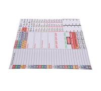 ULTECHNOVO Kit D’étiquettes Autocollantes pour Boîtier de Panneau Électrique 11,79 X 3,93 Pouces Pvc Résistant aux Intempéries, Couleurs Vives, Lot 1 Feuille, Marqueurs pour Codage Couleur