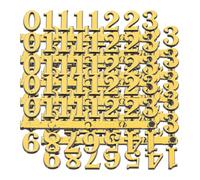 ULTECHNOVO Kit de 10 Chiffres Arabes pour Horloge Murale DIY, Chiffres en Plastique Doré 1,8 Cm, Accessoires de Réparation Résistants pour Horloges Numériques, Décoration Salon et Bureau