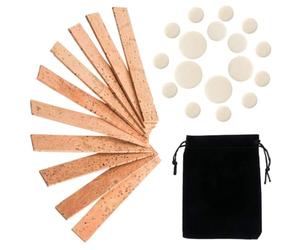 ULTECHNOVO Kit de 27 Pièces D'accessoires pour Clarinette en Liège et Flanellette, Anti-bruit et Pratique, pour Réparation et Entretien D'instruments à Vent Couleur Couleur Aléatoire