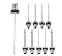 ULTECHNOVO Kit de 30 Aiguilles de Gonflage en Métal pour Ballons de Sport, Valves à Aiguille Compatibles Pompes à Ballon Football et Basketball, Accessoires Précis et Solide pour Gonflage