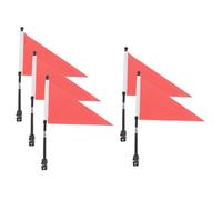 ULTECHNOVO Kit de 5 Drapeaux de Guidon pour Vélo Garçon et Filles, Triangles de Sécurité Adaptés au Vélo de Route et VTT, Accessoires pour Cyclisme en Extérieur