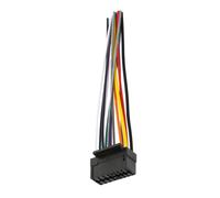 ULTECHNOVO Kit de Câblage pour Autoradio Noir en Plastique, Faisceau de Câbles Stéréo Portable pour Installation Audio Voiture Facile et Rapide