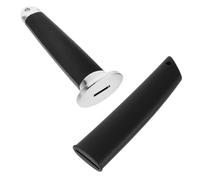 ULTECHNOVO Kit de Remplacement de Poignée Samurai DIY ABS Noir Manche de Katana avec Fourreau Garnitures Décoratives de Katana pour Projets Créatifs et Réparation