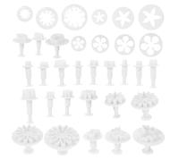 ULTECHNOVO Kit Poterie 33 Pièces Garçon et Filles, Outils Modelage Argile Plastique, Emporte-pièces Fleurs, Moules à Gaufrer, Outils Décoration Fondant Diy, Adapté Maison École Maternelle,