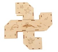 ULTECHNOVO Labyrinthe Bois Hamster Tunnel Jeu d'exercice avec Plateforme De Repos pour Petits Animaux comme Hérissons Et Souris Maison De Jeu Naturelle