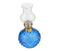 ULTECHNOVO Lampe à Huile Rétro avec Cheminée en Verre Éclairage de Secours Design Vintage pour Salon et Chambre Lanterne Tempête Brûleur Réglable