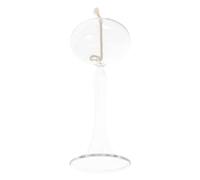 ULTECHNOVO Lampe à Huile Verre Transparent Brûleur à Huile Élégant pour Décoration de Mariage Fête Lampe à Pétrole Vintage Stable et Réutilisable pour Toutes Occasions