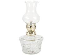 ULTECHNOVO Lampe à Pétrole Vintage Verre Transparent pour Urgence Lampe à Huile Rétro Couvercle Verre pour Dîners Familiaux