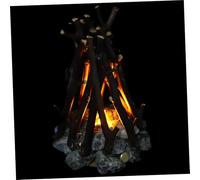ULTECHNOVO Lampe de Nuit USB Rechargeable Effet Feu de Camp Miniature avec Bruit Blanc LED Ambiance Chaleureuse pour Chambre et Décoration de Table