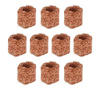 ULTECHNOVO Lot de 10 Anneaux Fixes en Poterie pour Plantes Aquatiques, Support Créatif pour Fixation, Décoration de Paysage Aquarium, pour Aquarium et Plantes d'eau
