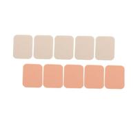 ULTECHNOVO Lot de 10 Éponges Carrées à Maquillage Multi-usage, 5 Blanches et 5 Beige, pour Fond de Teint Sec et Humide, Outils Cosmétiques Doux pour Femmes, Usage Quotidien Visage et Soin
