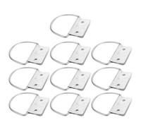 ULTECHNOVO Lot de 10 Poignées de Rechange en Fer pour Poubelle Extérieure Anneaux Métalliques Robustes pour Bac à Déchets Poignée de Transport Ergonomique pour Coffre et Conteneur