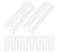 ULTECHNOVO Lot de 10 Protections de Batterie 18650 en Plastique Blanc, Manchon Isolant Résistant à Haute Température, Support Cylindrique Adaptable pour Lampe Torche LED et Boîtier Pile