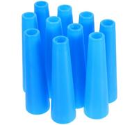 ULTECHNOVO Lot de 10 Tubes D'enroulement Coniques Bleus en Plastique, Bobineuse à Fil pour Machine Textile, Outil de Couture Compatible, Accessoires pour Tissage et Filage, Optimisation