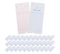 ULTECHNOVO Lot de 100 Cartes de Pointage en Papier pour Gestion du Temps, Impression Claire, Utilisation Pratique, Adaptées aux Bureaux et Lieux de Travail