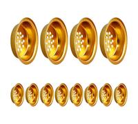 ULTECHNOVO Lot de 12 Inserts Ronds en Fer Perforé pour Brûleur D’Parfum Diamètre 60 MM X 14 MM Accessoires Porte-Charbon et Porte-Bâtonnets D’Parfum pour Diffusion Parfumée et Décoration