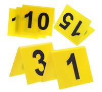 ULTECHNOVO Lot de 15 Marqueurs De Table Numéros De Table De Crime Tentes De Numéros De De Crime Décorations De De Bureau Pancarte Événement Salle De