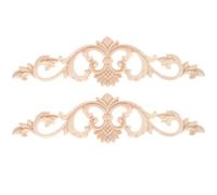 ULTECHNOVO Lot de 2 Appliques Décoratives en Bois Massif 30 X 8 Cm, Moulures Sculptées Vintage pour Meubles et Armoires, Ornements Décoratifs pour Portes, Mobilier et Décoration Intérieure,