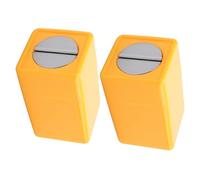 ULTECHNOVO Lot de 2 Boîtes de Rangement Sécurisées pour Petites Lames Usagées Conteneur Compact en Plastique Résistant pour Maison et Bureau Boîte de Recyclage pour Lames Cassées