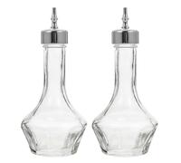 ULTECHNOVO Lot de 2 bouteilles en verre Bartender Bitters avec tête doseuse - Bouteilles compte-gouttes précises pour mélange de cocktails - Anti-fuite - Pour bar à domicile et barman professionnel