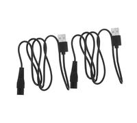 ULTECHNOVO Lot De 2 Câbles De Chargement Usb Pour Rasoir Électrique, Longueur Standard, Caoutchouc Résistant, Accessoires De Charge Portables Pour Rasoir Rechargeable