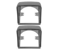 ULTECHNOVO Lot de 2 Cache-prises Extérieurs Étanches Pliables, Protection Pluie pour Boîtier de Prise Électrique, Compatible Montage Encastré et Apparent, Noir Translucide, Usage Jardin