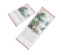 ULTECHNOVO Lot de 2 Calendriers Muraux Suspendus 2025 Année du Serpent Calendrier Lunaire et Grégorien en Papier Traditionnel Chinois pour Maison et Bureau du Nouvel An Chinois