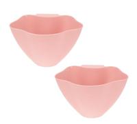 ULTECHNOVO Lot de 2 Corbeilles à Poubelle Suspendues Rose pour Chariot de Salon de Beauté, Conteneurs à Déchets Compacts, Boîtes de Rangement Pratiques pour Matériels de Tatouage