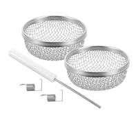 ULTECHNOVO Lot de 2 Moustiquaires en Acier Inoxydable pour Couvercles de Ventilation de Camping-Car Ressorts, Adaptées pour Protection Intérieure Rongeurs