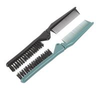 ULTECHNOVO Lot de 2 Peignes Pliants pour Coiffure, Double Usage, en Pp et Abs, Compact et Portable, pour Cheveux Bouclés et Voyage