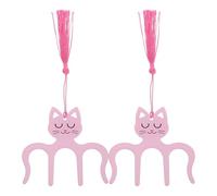 ULTECHNOVO Lot de 2 Pinces à Partitions Métal de Chat Rose, Clip de Maintien de Page pour Piano, Porte-livres et Séparateur, Accessoire Multifonction pour Partitions Musicales et Cahiers,