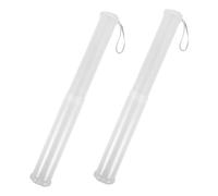 ULTECHNOVO Lot De 2 Porte-Crayons en Plastique Transparent Extensible pour Étudiants, Léger Et Compact, Trousse Scolaire Polyvalente pour Stylos, Pinceaux, Rangement Artistique Et Transport Pratique