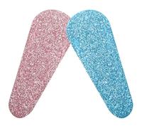 ULTECHNOVO Lot de 2 Protège-Ciseaux à Ongles Pailletés en PU Cuir Étuis de Protection Rose et Bleu Étuis de Protection pour Ciseaux de Manucure Accessoire Pratique et Résistant pour Usage