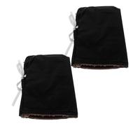 ULTECHNOVO Lot de 2 Protège-Poignées de Guidon Moto Hiver Imperméables en Cuir PU Noir Manchons Coupe-Vent Chauffants Universels pour Scooter Quad et Motoneige Accessoires pour Conduite