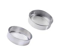 ULTECHNOVO Lot de 2 Tamis à Farine en Acier Inoxydable 20 Cm sans Magnétisme, Mailles Fines 40 et 60, Filtre pour Pâtisserie, Cuisson, Sucre Glace, Tamis à Poudre Professionnel Cuisine