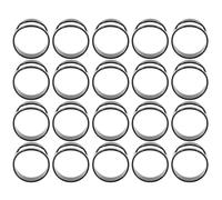 ULTECHNOVO Lot de 20 Anneaux Ouvre-boîte en Acier Inoxydable Noir, Petit Décapsuleur Porte-clés Multifonction pour Bière et Soda, Accessoire de Fête Cuisine, Outil Compact et Léger pour Bar