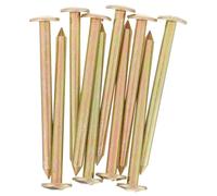 ULTECHNOVO Lot de 20 Bornes de Bornage Galvanisées 7 CM en Métal pour Marquage Précis des Limites de Propriété Piquets Discrets Résistants aux Intempéries Adaptés à la Topographie et