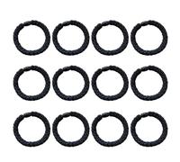 ULTECHNOVO Lot de 20 Élastiques à Cheveux pour Queue de Cheval Haute Élasticité Adaptés aux Cheveux Épais Couleur Noire Accessoires Coiffure Femme et Garçon et Filles pour Maintien