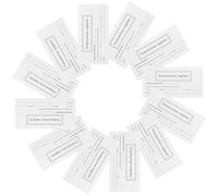 ULTECHNOVO Lot de 20 Registres de Chèques Personnels Blancs, Format Compact, Papier Épais Solide, Protège-chéquiers pour Gestion Financière Précise et Suivi des Transactions Quotidiennes