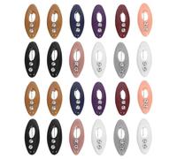 ULTECHNOVO Lot de 24 Épingles de Sûreté Ovales en Plastique Léger Couleurs Mixtes pour Foulards et Hijabs Féminins Broches Décoratives Sécurisées Accessoire Polyvalent pour Châles et