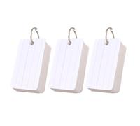 ULTECHNOVO Lot de 3 Blocs-notes de Poche Double Face à Lignes Quadruples, Fiches Mémo D’écriture Anglaise Petit Format, Papier Doux Portable pour Matériel Scolaire et Prise de Notes