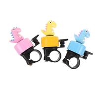 ULTECHNOVO Lot de 3 Sonnettes de Vélo pour Garçon et Filles Klaxon Puissant Compatible Trottinette et Draisienne Couleurs Bleu Rose et Jaune Accessoires Amusants et Résistants aux