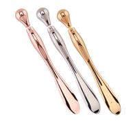 ULTECHNOVO Lot de 3 Spatules Métalliques pour Soins du Visage et Contour des Yeux, Applicateurs Crème, Sticks de Massage, Multi-couleurs Doré Argenté Rose, Usage Cosmétique Quotidien
