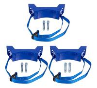 ULTECHNOVO Lot de 3 supports de réservoir d'azote, support mural en plastique pour bouteilles de gaz de carbone, ruban en polypropylène, support de réservoir de bleu