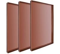 ULTECHNOVO Lot de 3 Tapis Déshydratation en Silicone Réutilisables Café, Résistant Haute Température, Revêtement de Plateau pour Déshydrateur Fruits et Légumes, Cuisson Four et Séchage