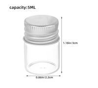 ULTECHNOVO Lot de 30 Mini Bouteilles en Verre Petits D'Échantillons Bouteilles D'Échantillons De Messages Transparents