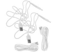 ULTECHNOVO Lot de 4 Câbles de Charge USB pour Hydropulseur sans Fil, Câble de Chargeur Portable Compatible 5002 et 5025, Charge Rapide, Connecteur Sécurisé, Voyage et Usage Domestique,