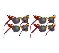 ULTECHNOVO Lot De 4 Lunettes De Maquillage Amusantes Pour Soirée Dansante Lunettes De Hot-Dog Pour Soirées Masquées Décorations De Fêtes Luau