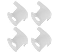ULTECHNOVO Lot de 4 Pinces Antidérapantes Blanches pour Draps-Housses Attaches D’Angle Robustes en Plastique Fixateurs Réglables pour Matelas pour Maison Chambre et Dortoirs
